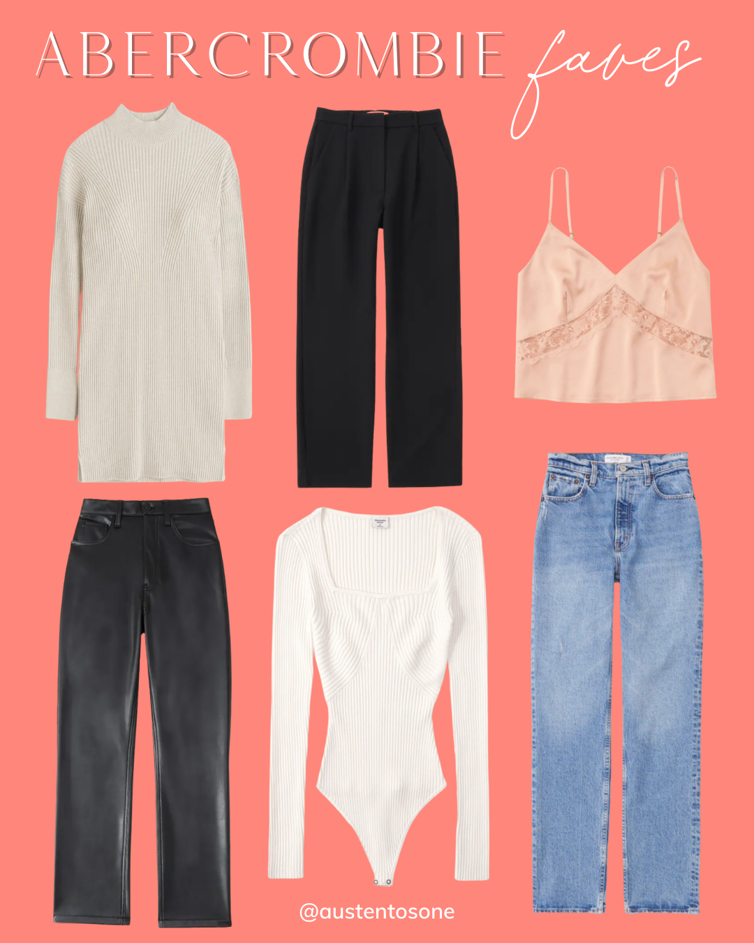 Keep Calm and Chiffon Blogger Austen Tosone shares a Cyber Weekend 2022 faves from Abercombie
