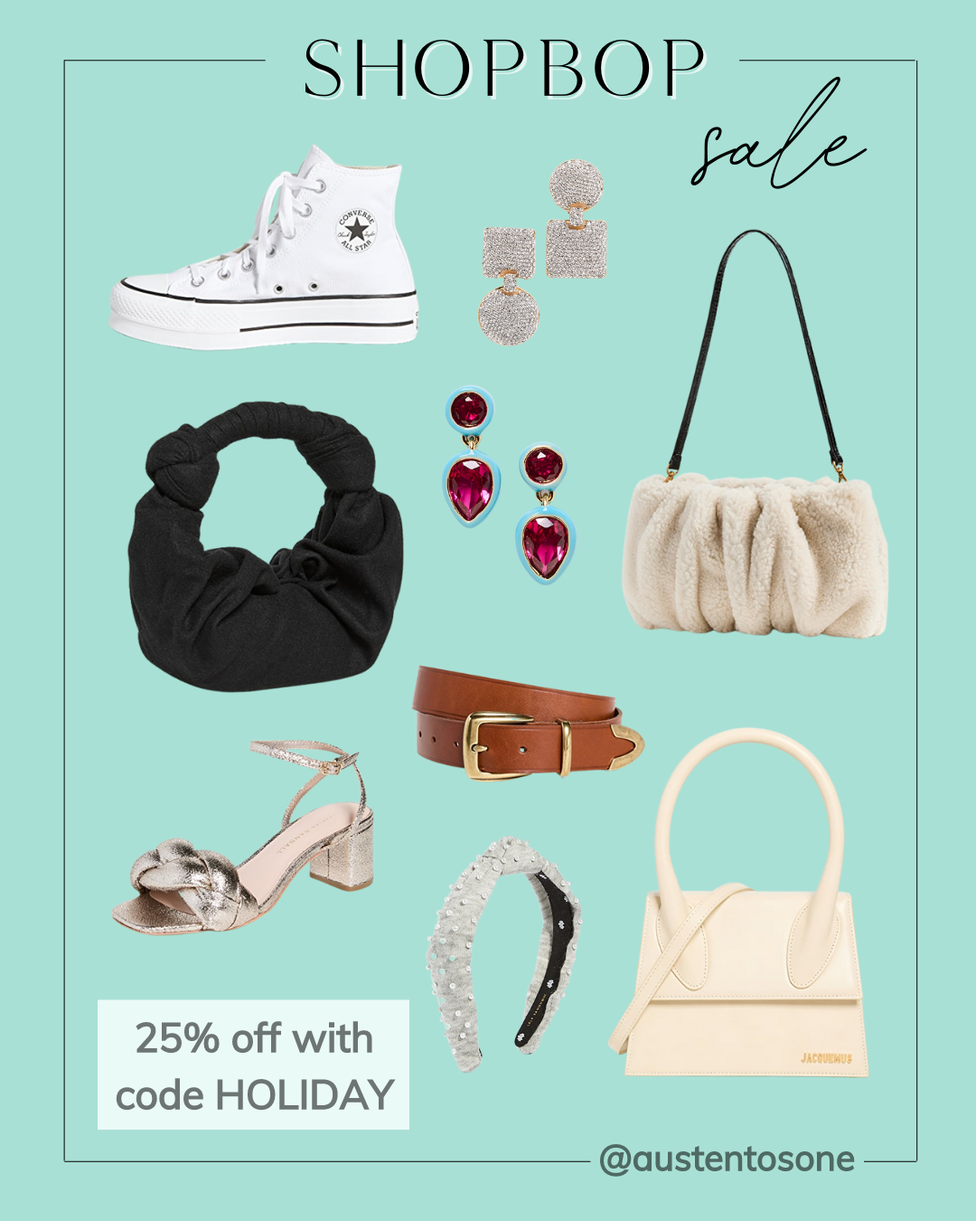 Keep Calm and Chiffon Blogger Austen Tosone shares a Cyber Weekend 2022 faves from Shopbop